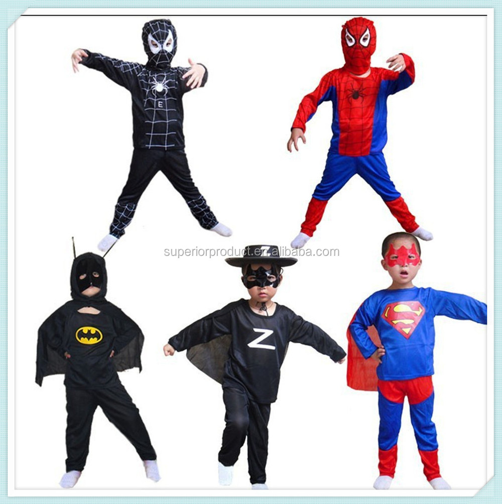 ブラックスパイダーマンスーツコスプレ衣装スパイダーマン子供lkidsパフォーマンスの衣類の男の子セット3サイズs/m/lハロウィーン仕入れ・メーカー・工場