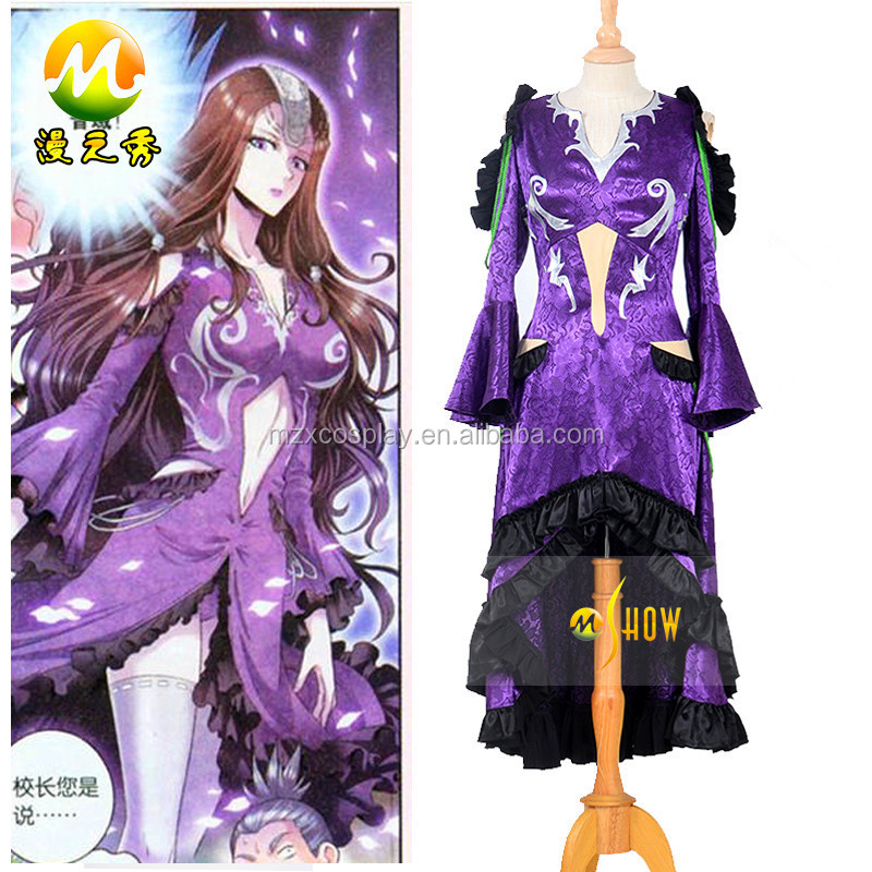 新しいパーソナライズは、 ドレスを果たすcosアニメコスプレ衣装スター守護者女性ファンシーハロウィーンのための紫色のドレス問屋・仕入れ・卸・卸売り