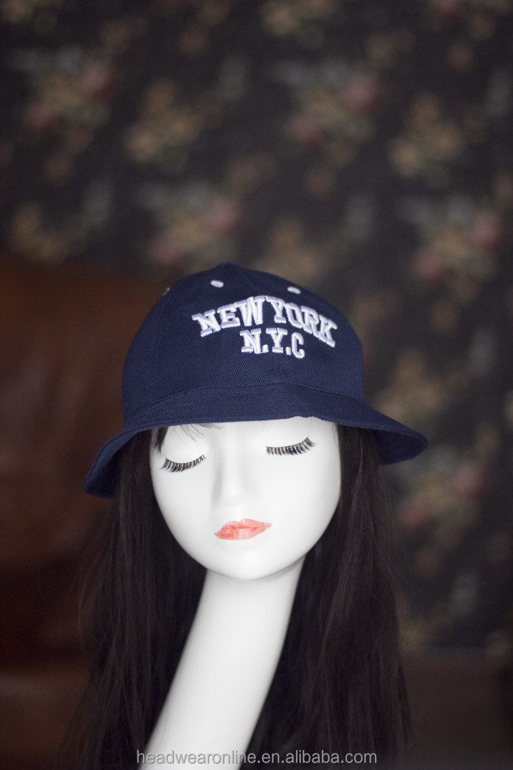 カスタムファッション安いストライプnyc3d刺繍バケツの帽子の綿100％問屋・仕入れ・卸・卸売り