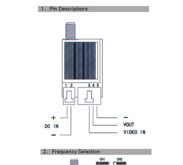 TS351 5.8ghz 200mW AV wireless video transmitter receiver.jpg