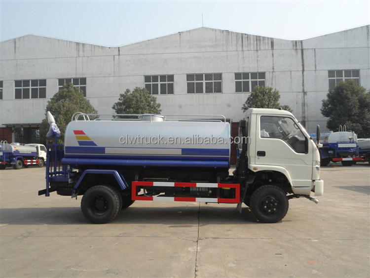 RHD 4000L foton water tank truck for sale 4*2 water tank truck in Jamaica
