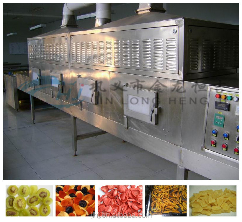 Large Handling New Technology Microwave Tunnel Commercial Food Dryer