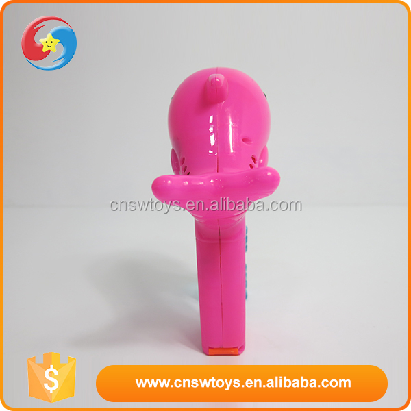 Plastic cartoon cute animal dolphin bubble gun toy with light