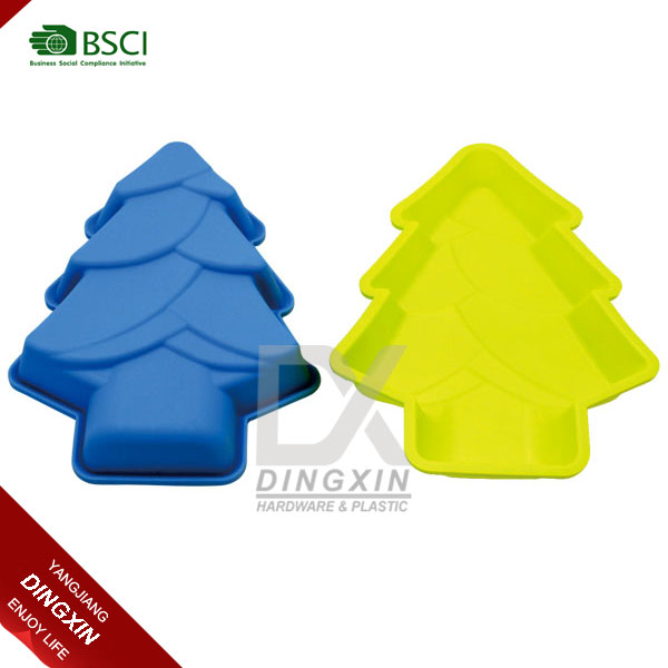 Large tree shape 3d silicone molds for cake decorating