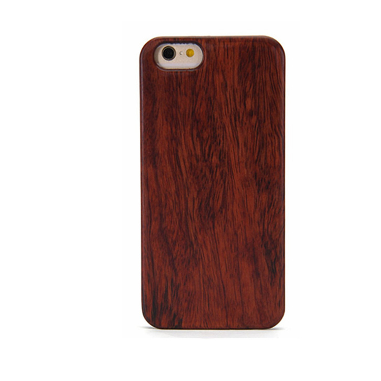 クルミの木木材のダークブラウンのiphoneケースの豪華卸売竹木カスタム6s6ケースiphone用