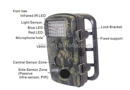 12メガピクセル、'' 2.4tft- 液晶カラーモニター赤外線狩猟証跡カメラ問屋・仕入れ・卸・卸売り