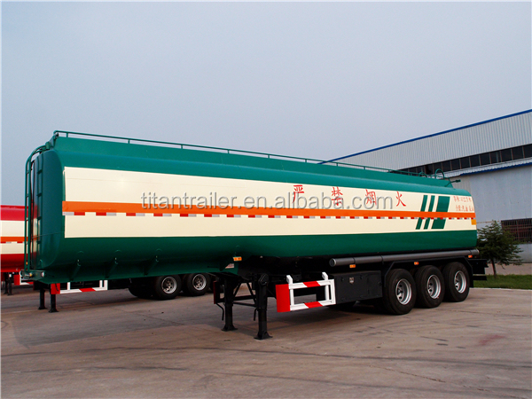 TITAN tri-axle diesel tanker truck with trailer