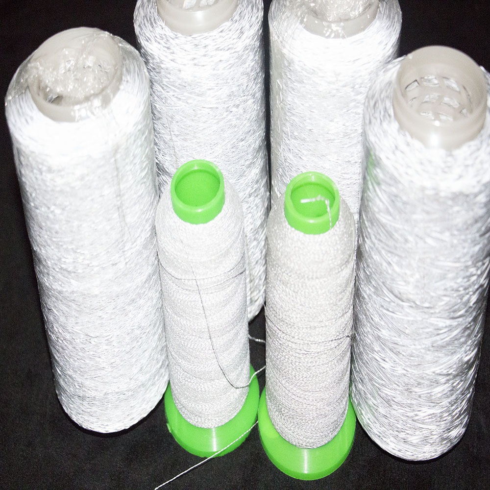 2016 wholesale high visible double side reflective knitting yarn
