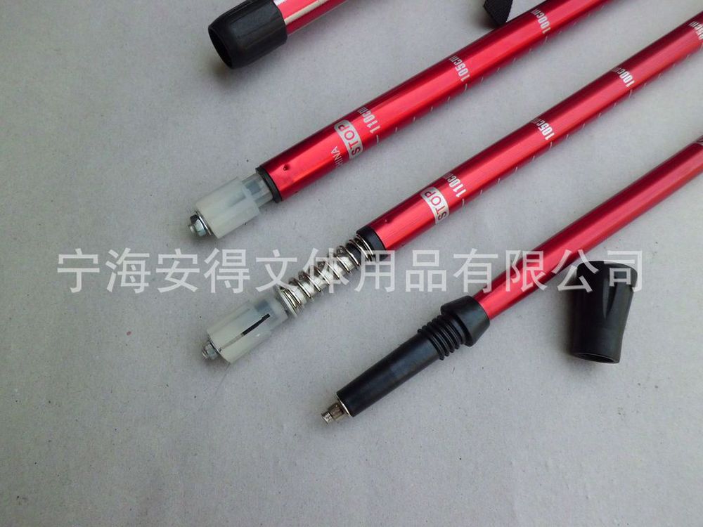 寧海登山杖アンドラプラトン供給4アルミトレッキングポール6061/7075スキーポールハンドル問屋・仕入れ・卸・卸売り