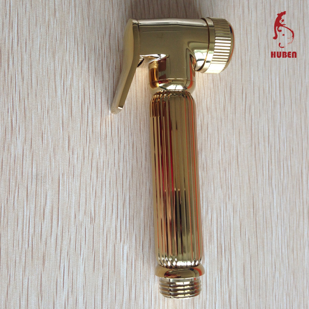 New Unique Chrome / Gold Muslim Bidet Douche Shattaf Spray Shower Head