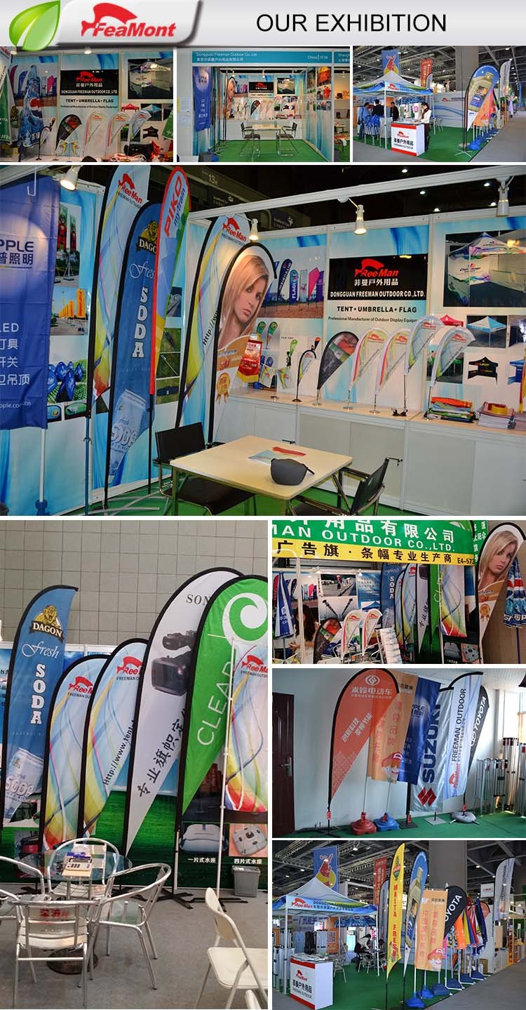 Windless Full Curve Top Advertising Banner Feather Swooper Flutter Flag