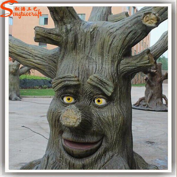 Unique Design Artificial Decorative Trees Stumps Fiberglass Tree