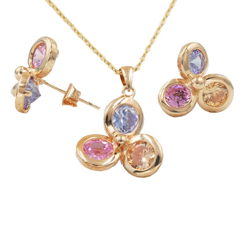 Wholesale Fashion Italian Gold plated Jewelry Sets 18K Jewelry Sets - 0
