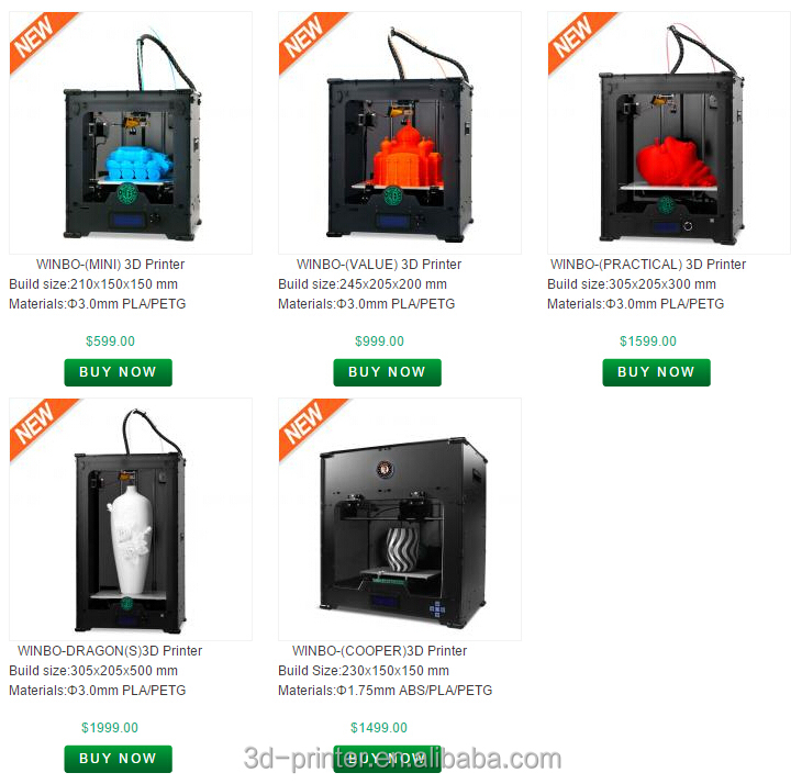 デュアルヘッドサイズを構築3dプリンタ26*20*20cm2キロでフィラメント小売価格usd1599/set問屋・仕入れ・卸・卸売り