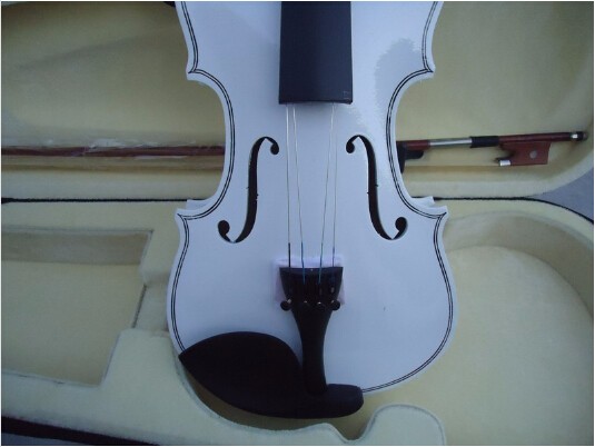 ホワイト バイオリン 1/4 3/4 4/4 1/2 1/8 サイズ利用可能な バイオリン で フルセット (弓、 ロ ジン と ケース) カラフル な バイオリン多く の色利用可能仕入れ・メーカー・工場