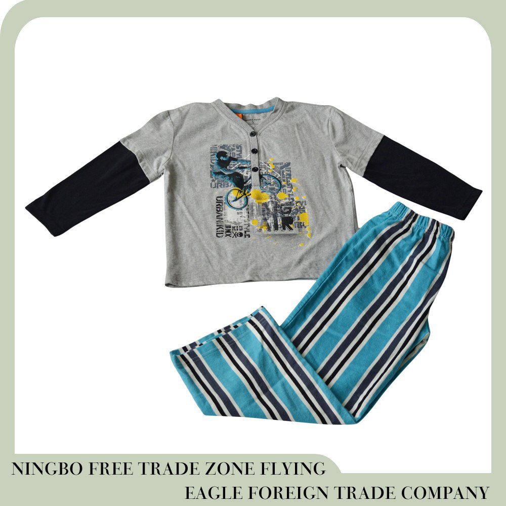 100％コットンフランネルのパジャマの少年仕入れ・メーカー・工場