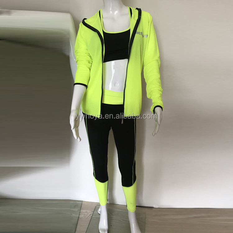 women's yellow jogging suit