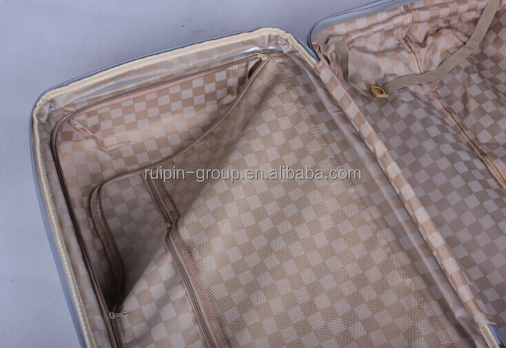 トロリーabsの旅行の荷物3枚銀著名なスーツケースセット、 中国のスーツケース、 スーツケース仕入れ・メーカー・工場