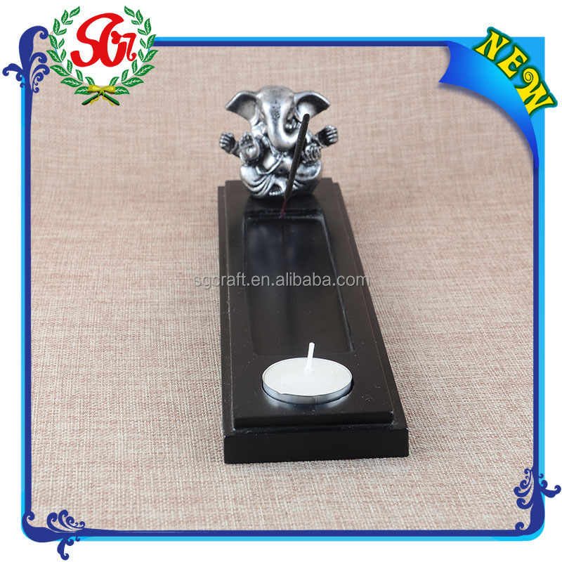 elephentsgr145線香ホルダー、 宗教的な贈り物インドから仕入れ・メーカー・工場