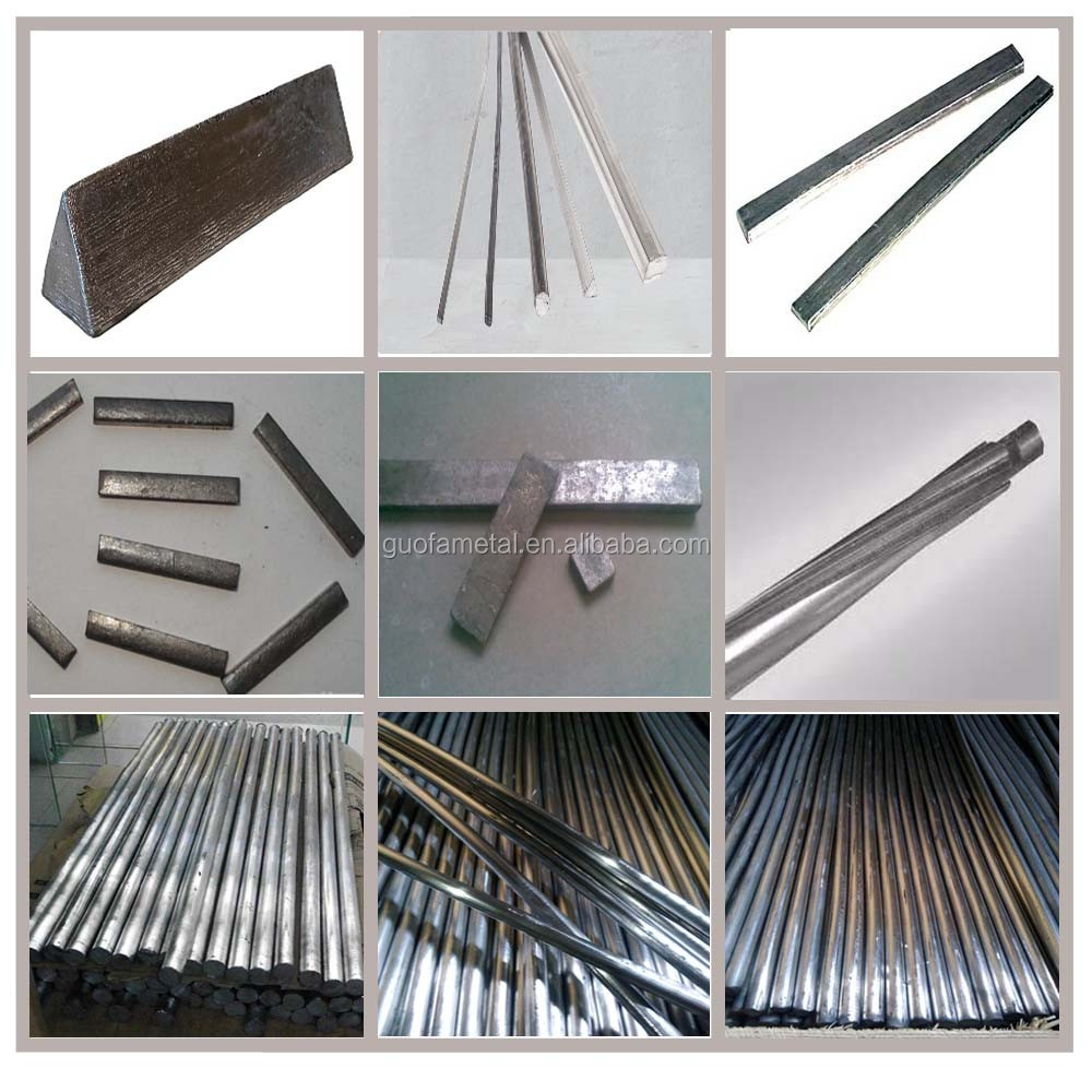 Wearresistant O.d 1300mm Lead Round Bar 99.99 Pure Lead Square Bar