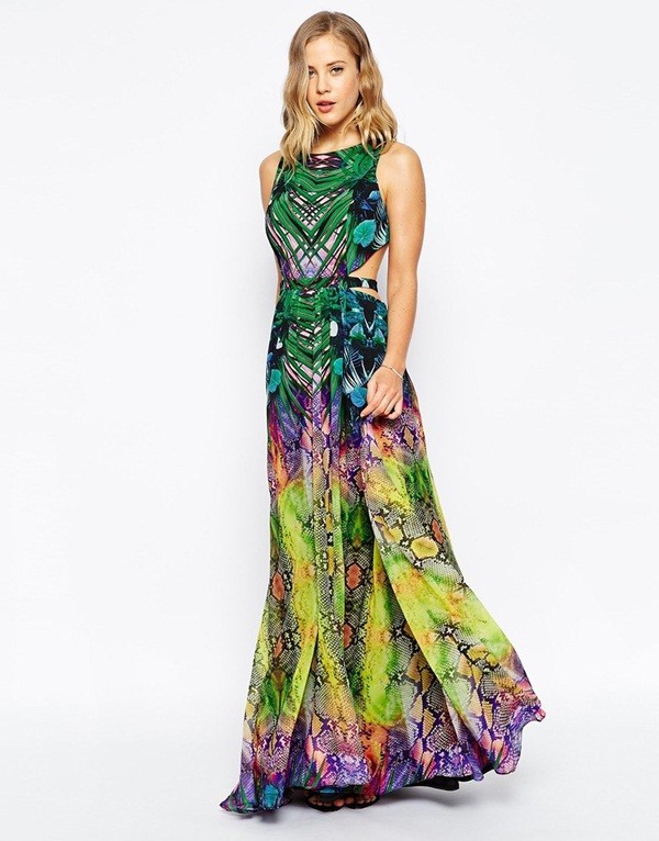 Tropical formal dress