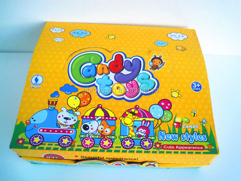 PULL line robot dog candy toys with light