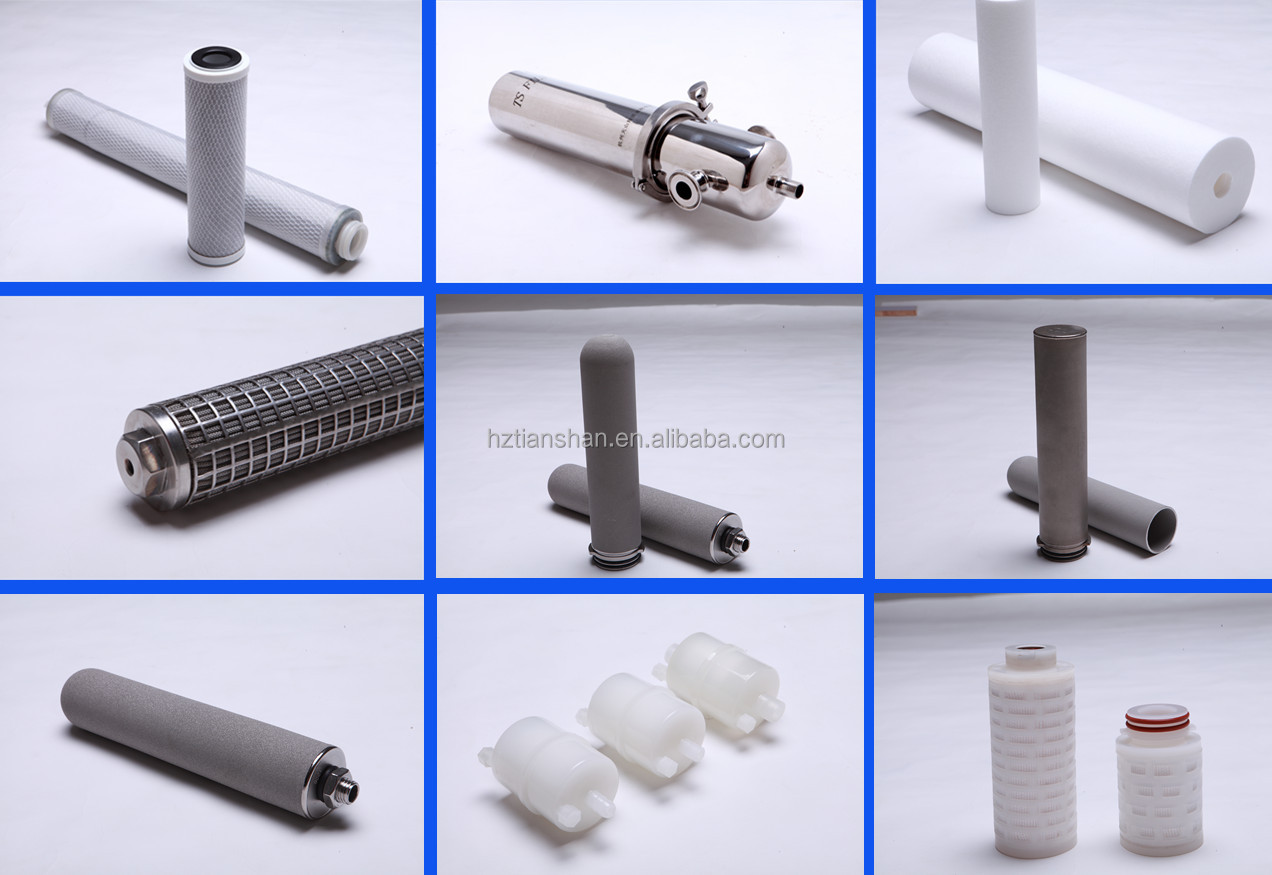 PES filter cartridge for coconut water with large scale water flow