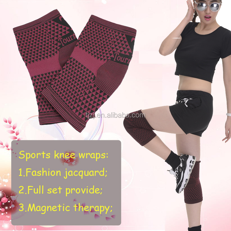 Magnetic fiber elastic knee pads ZJ-S000K