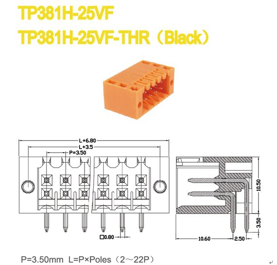 Pcbプラグコネクタピン3.5mm2~22日ピン電気ピンヘッダ仕入れ・メーカー・工場
