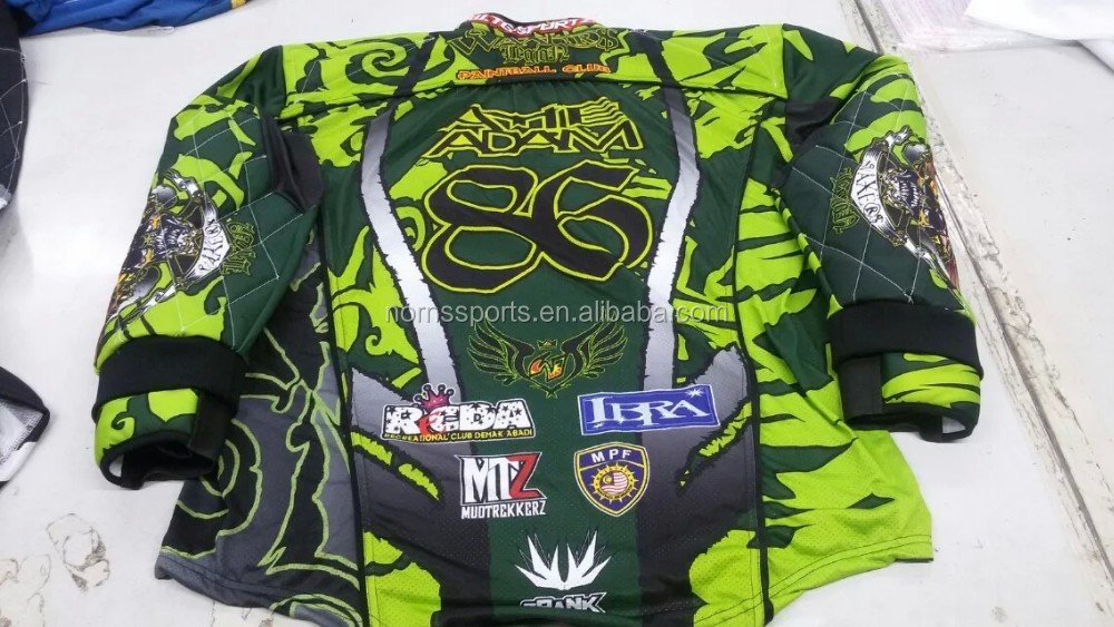 カスタマイズされたペイントボールジャージー昇華ペイントボール制服卸売仕入れ・メーカー・工場