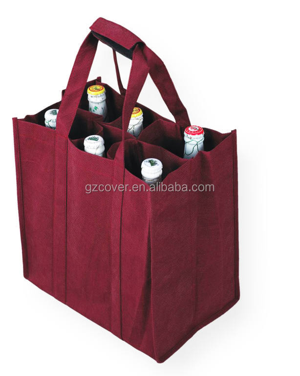2014 new products non woven red wine bags