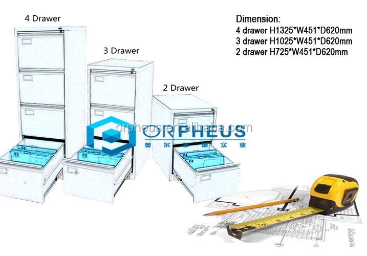 Orpheusファイルキャビネット家具垂直ファイルキャビネットckd 2/3/4引き出しスチールファイリングキャビネット金属ファイルキャビネット仕入れ・メーカー・工場
