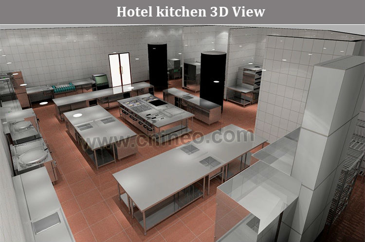 業務用厨房引き出し付きステンレス鋼のホテルの家具( ineoはプロの業務用厨房にプロジェクト)仕入れ・メーカー・工場