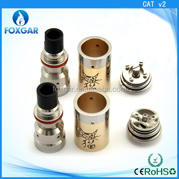 Foxgar Infinite cats atomizer 1:1 clone dry herb dripper magma atomic nucleus origen Cigreen cat atomizer