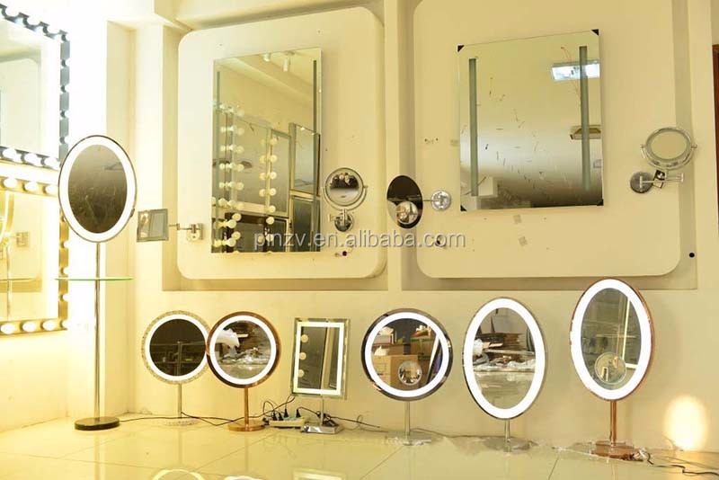 スクエアウォールマウント拡大鏡化粧鏡付きledライトled照明付き拡大鏡化粧鏡 問屋・仕入れ・卸・卸売り