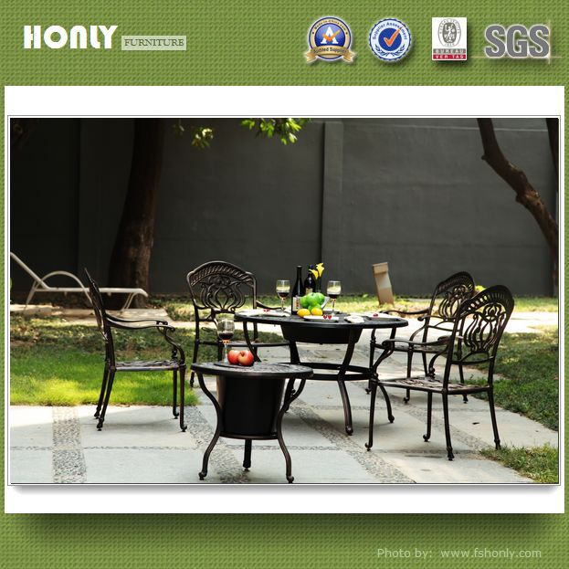 Barbecue table and chairs outdoor metal garden furniture garden furniture
