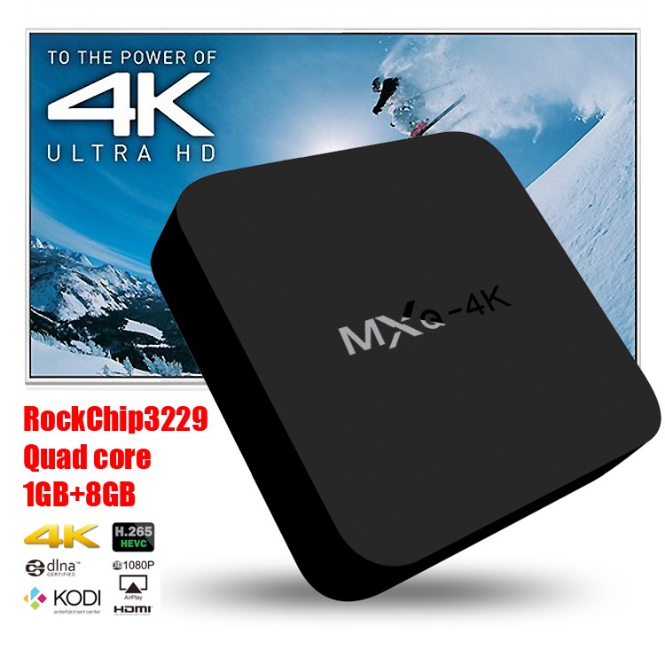 2016 Eny MXQ-4K RK3229 1G/8G Quad Core Smart TV Box hd 4K MXQ Android Tv Box