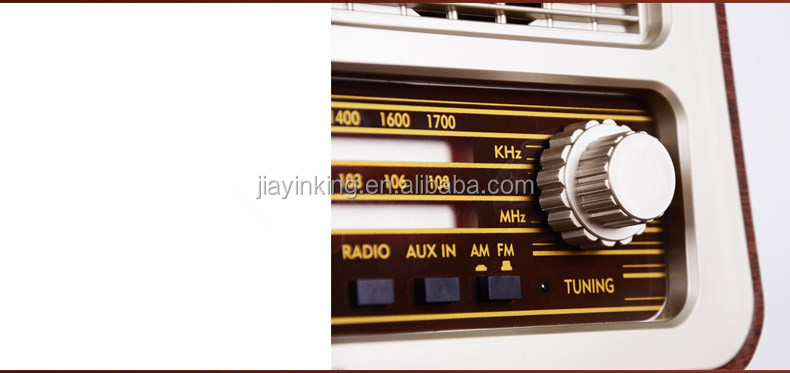 古典的な木製のデザインアンティークレトロノスタルジックラジオam/fm仕入れ・メーカー・工場