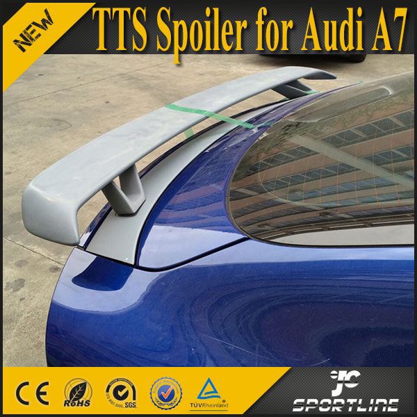 TTS Style FRP A7 Car Boot Spoiler For Audi A7 Sportback S7 RS7 SLINE 13