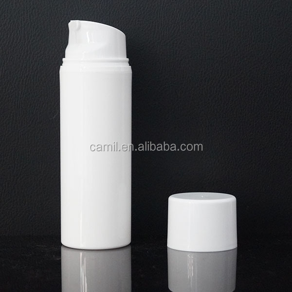 熱い販売の白い色のプラスチック製の化粧エアレスボトル200ml仕入れ・メーカー・工場