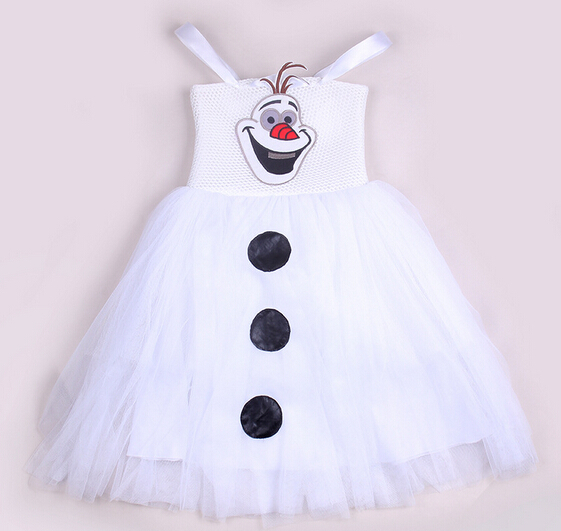 冷凍オラフ2014年ドレスのための子供、 白雪姫デザイン/dress問屋・仕入れ・卸・卸売り