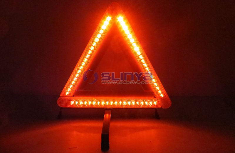 60 led-lampen verkehrs zeichen blinkende gefahr warnende dreieck