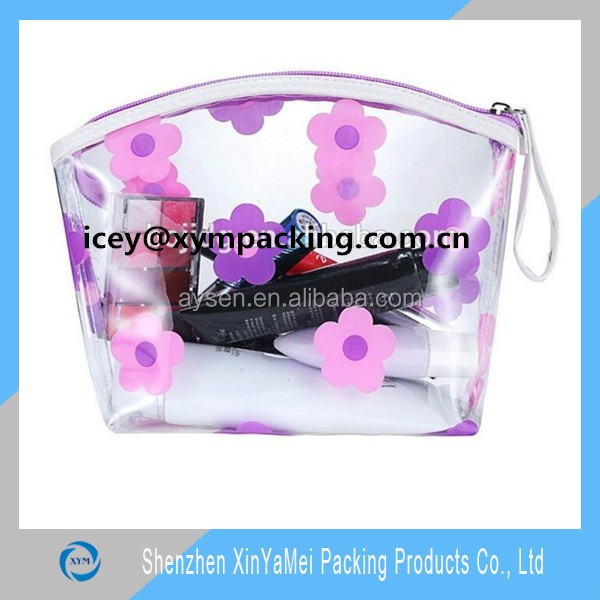 lowest price virginal material beautiful toiletry pvc bag
