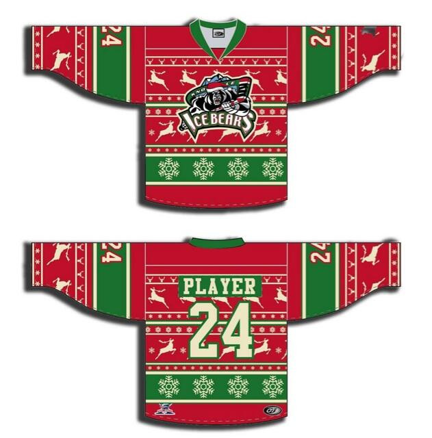 Unique Embroidery Design Christmas Hockey Jerseys Buy Christmas