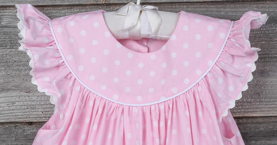 卸売ライトピンクの水玉模様のドレス子供のための仕入れ・メーカー・工場
