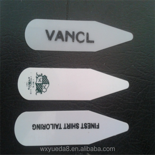 Plastic dress shirt collar stays