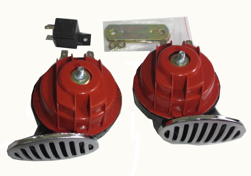 Loud Multi Sound 103db 12v Red Motorcycle Musical Horn Buy Motorcycle