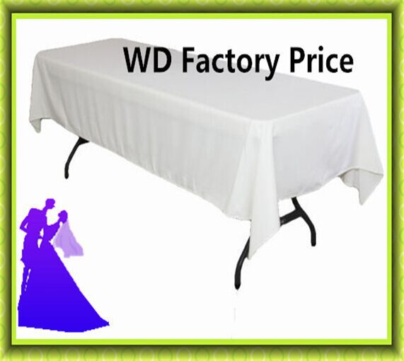 熱い販売ファンシーポリエステル結婚式の装飾のための長方形のテーブルクロス仕入れ・メーカー・工場