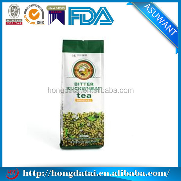 laminated side gusset customer printed tea bag
