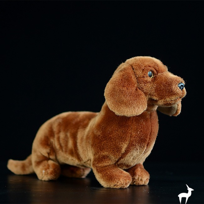Dachshund Brown Long Body Cute Puppy Kids Soft Stuffed Gift Dog Toy